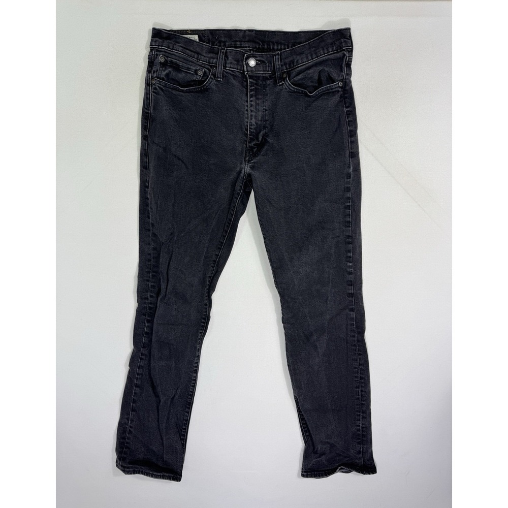 Levi’s Lot 514 Mens Jeans 34x32 (34x31) Premium Denim Black Classic Straight Leg